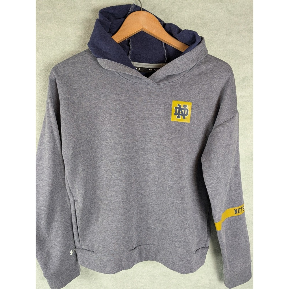 Notre Dame Fighting Irish - Under Armour Cold Gear Loose-  Hoodie - Womens Small